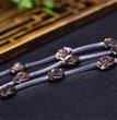 Natural Black Shell Rose Flower Beads Strands Loose Beads Jewelry DIY Bracelets