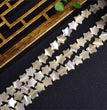 Natural White Shell Star Beads Strands Loose Beads Jewelry DIY Bracelets