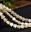 Natural White Shell Star Beads Strands Loose Beads Jewelry DIY Bracelets