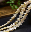 Natural White Shell Star Beads Strands Loose Beads Jewelry DIY Bracelets