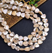 Natural White Shell Heart Beads Strands Loose Beads Jewelry DIY Bracelets