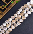 Natural White Shell Heart Beads Strands Loose Beads Jewelry DIY Bracelets