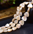 Natural White Shell Heart Beads Strands Loose Beads Jewelry DIY Bracelets