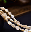 Natural White Shell Leaf Beads Strands Loose Beads Jewelry DIY Bracelets