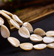 Natural White Shell Leaf Beads Strands Loose Beads Jewelry DIY Bracelets