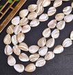 Natural White Shell Leaf Beads Strands Loose Beads Jewelry DIY Bracelets