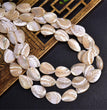 Natural White Shell Leaf Beads Strands Loose Beads Jewelry DIY Bracelets