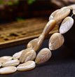 Natural White Shell Leaf Beads Strands Loose Beads Jewelry DIY Bracelets