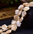 Natural White Shell Plum Flower Beads Strands Loose Beads Jewelry DIY Bracelets