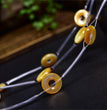 Natural Golden Shell Daisy Flower Beads Strands Loose Beads Jewelry DIY Bracelets