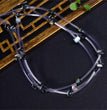 Natural Black Shell Cat Head Beads Strands Loose Beads Jewelry DIY Bracelets