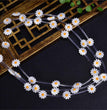 Natural Shell Daisy Flower Beads Strands Loose Beads Jewelry DIY Bracelets