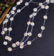 Natural Shell Daisy Flower Beads Strands Loose Beads Jewelry DIY Bracelets