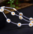 Natural Shell Daisy Flower Beads Strands Loose Beads Jewelry DIY Bracelets