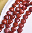 Natural Red Jasper Heart Beads Strands Loose Beads Jewelry DIY Bracelets