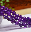 Natural Amethyst Round Beads Strands Loose Beads Jewelry DIY Bracelets