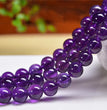 Natural Amethyst Round Beads Strands Loose Beads Jewelry DIY Bracelets