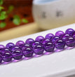 Natural Amethyst Round Beads Strands Loose Beads Jewelry DIY Bracelets