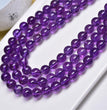 Natural Amethyst Round Beads Strands Loose Beads Jewelry DIY Bracelets