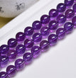 Natural Amethyst Round Beads Strands Loose Beads Jewelry DIY Bracelets