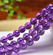 Natural Amethyst Round Beads Strands Loose Beads Jewelry DIY Bracelets