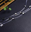 Natural Black Shell Cat Head Beads Strands Loose Beads Jewelry DIY Bracelets