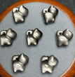 Natural Silver Sheen Obsidian Standing Cat Jewelry Charms Beads Pendants