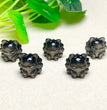 Natural Silver Sheen Obsidian Nine Tail Fox Jewelry Charms Beads Pendants