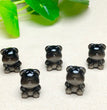 Natural Silver Sheen Obsidian Gummy Bear Jewelry Charms Beads Pendants