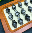 Natural Silver Sheen Obsidian Melody Sanrio Jewelry Charms Beads Pendants