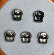 Natural Silver Sheen Obsidian Dog Jewelry Charms Beads Pendants