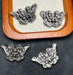 Natural Silver Sheen Obsidian Butterfly Jewelry Charms Beads Pendants