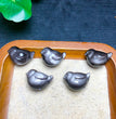 Natural Silver Sheen Obsidian Bird Jewelry Charms Beads Pendants