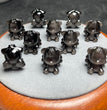 Natural Silver Sheen Obsidian Angel Wing Bear Jewelry Charms Beads Pendants