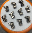 Natural Silver Sheen Obsidian Deer Jewelry Charms Beads Pendants