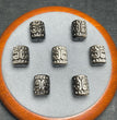 Natural Silver Sheen Obsidian Carved Barrel Beads Jewelry Charms Beads Pendants