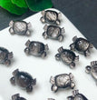 Natural Silver Sheen Obsidian Crab Jewelry Charms Beads Pendants