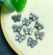 Natural Silver Sheen Obsidian Butterfly Jewelry Charms Beads Pendants