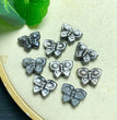 Natural Silver Sheen Obsidian Butterfly Jewelry Charms Beads Pendants