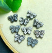 Natural Silver Sheen Obsidian Butterfly Jewelry Charms Beads Pendants