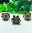 Natural Icy Obsidian Nine Tail Fox Jewelry Charms Beads Pendants