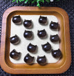 Natural Icy Obsidian Cat Head Jewelry Charms Beads Pendants