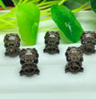 Natural Icy Obsidian Money Lion Jewelry Charms Beads Pendants