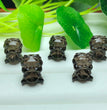 Natural Icy Obsidian Money Lion Jewelry Charms Beads Pendants