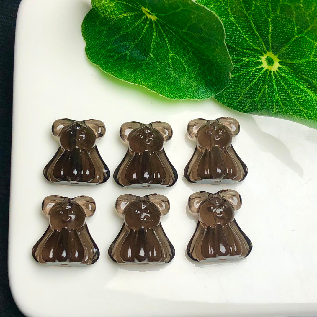 Natural Icy Obsidian Little Girl Jewelry Charms Beads Pendants