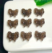 Natural Icy Obsidian Butterfly Jewelry Charms Beads Pendants