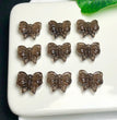 Natural Icy Obsidian Butterfly Jewelry Charms Beads Pendants