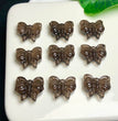 Natural Icy Obsidian Butterfly Jewelry Charms Beads Pendants