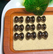 Natural Icy Obsidian Bowtie Jewelry Charms Beads Pendants