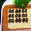 Natural Icy Obsidian Bowtie Jewelry Charms Beads Pendants